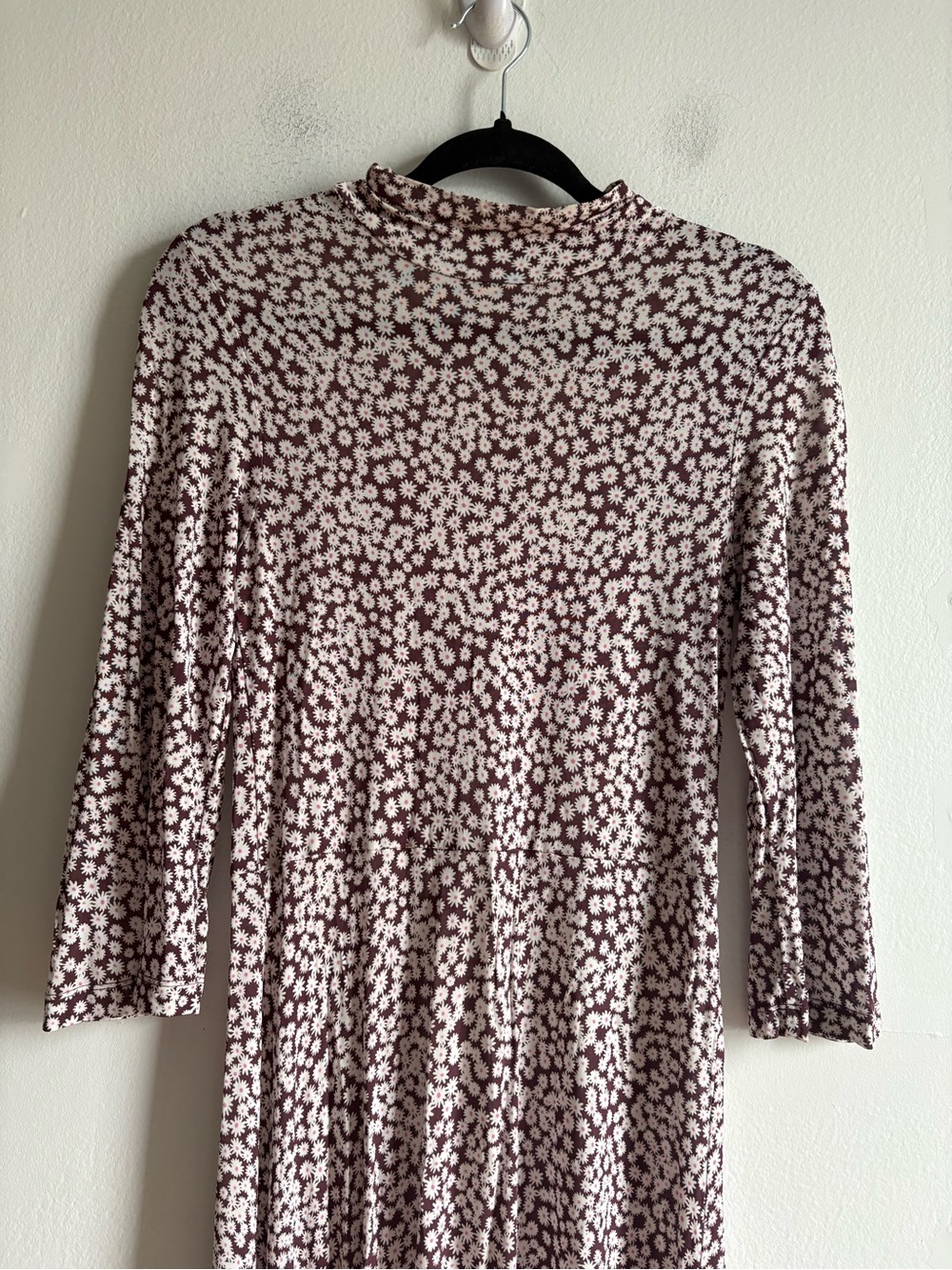 Samsoe Sz XS Fritta Floral Cottagecore Long Sleeves Maxi Dress In Choco Aster - Picture 3 of 14